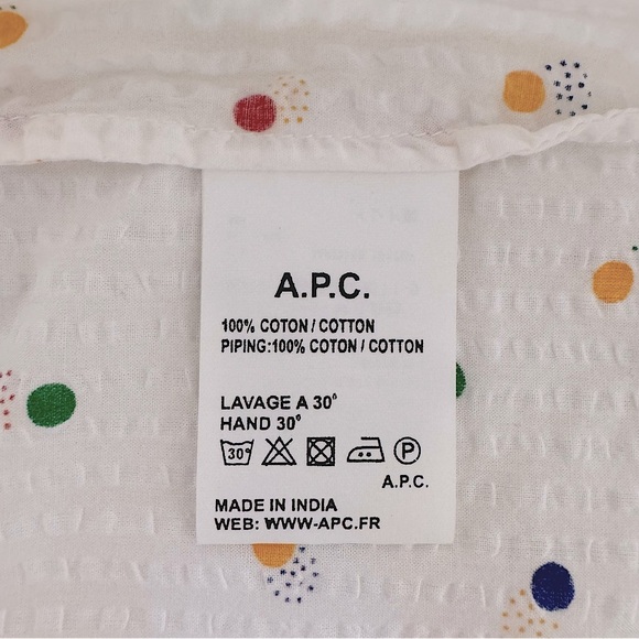 MADRAS by A.P.C. Seersucker Tank Top, M - Picture 6 of 7